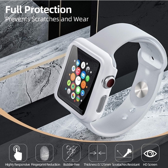 PZOZ White Apple Watch Series 2/3 42mm Case Protector New in Box - Picture 3 of 8